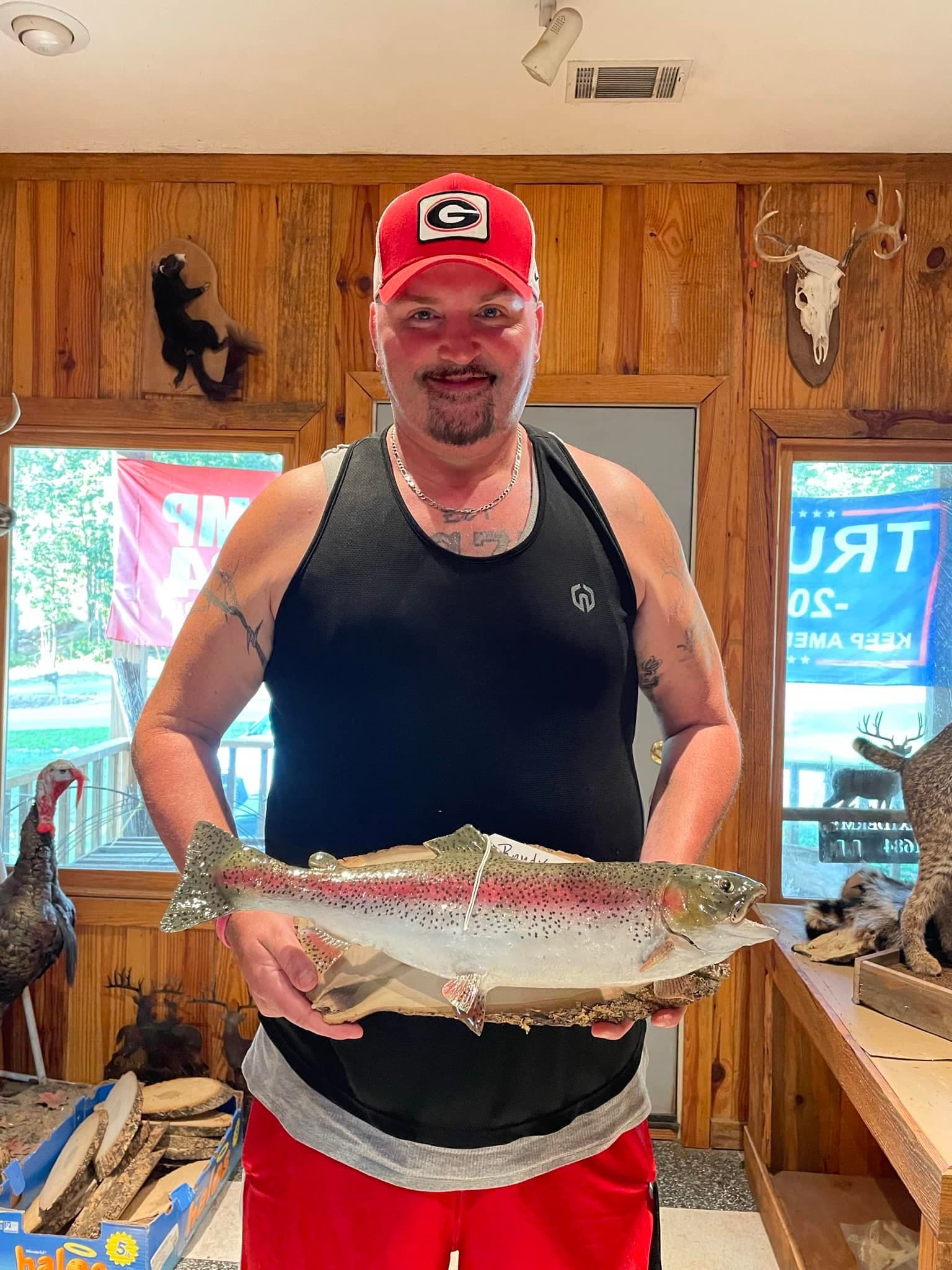 Happy customer with our taxidermy