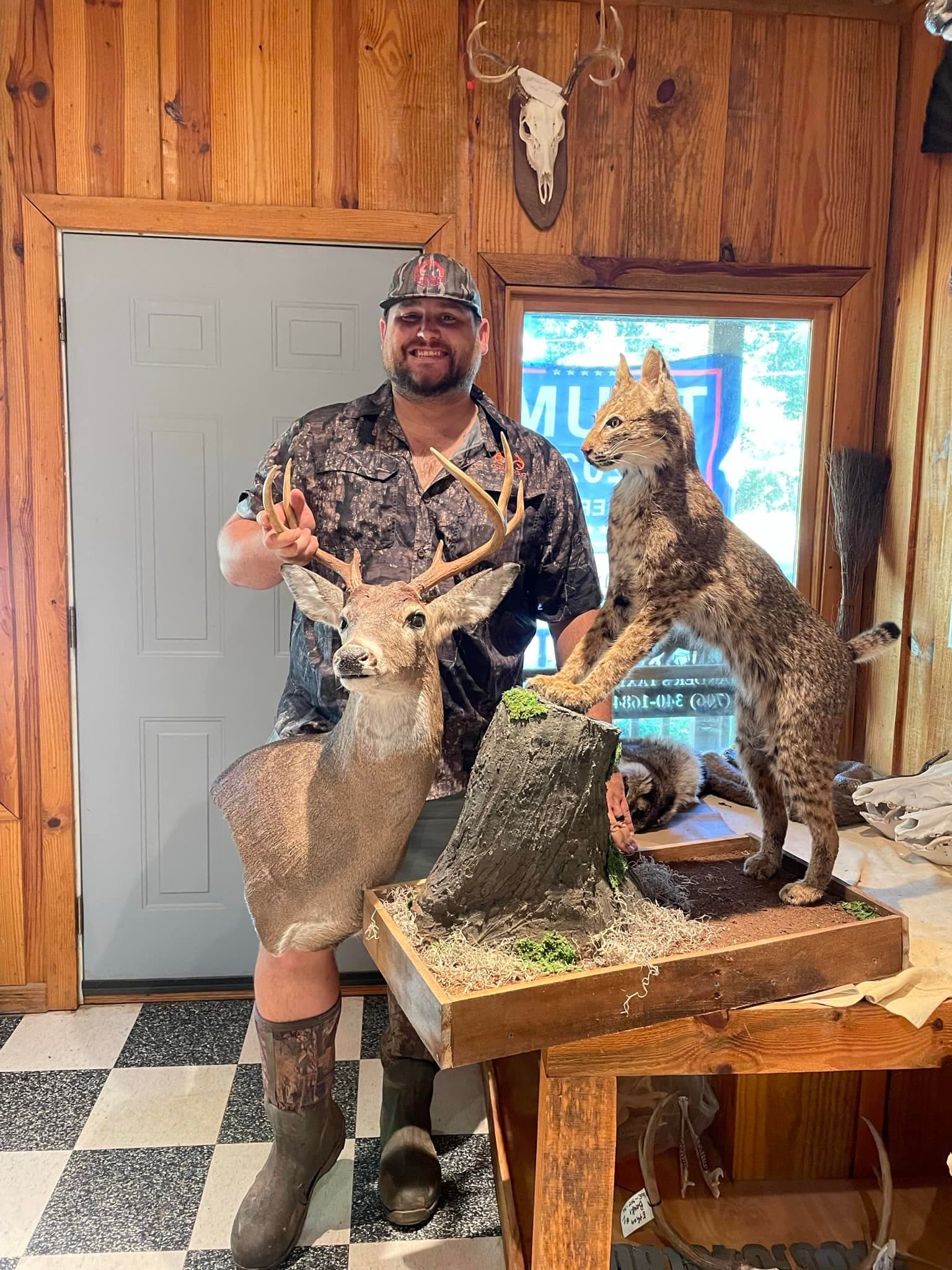 Happy customer with our taxidermy